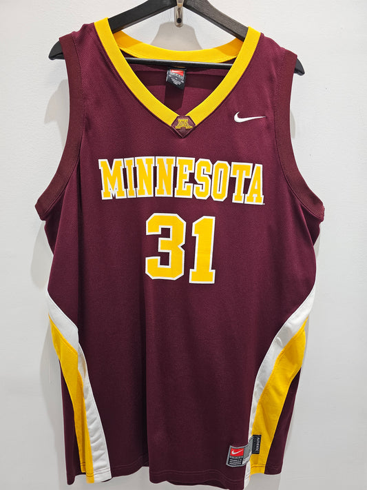 Nike Team University of Minnesota Gopher#31 Basketball Jersey 🏀