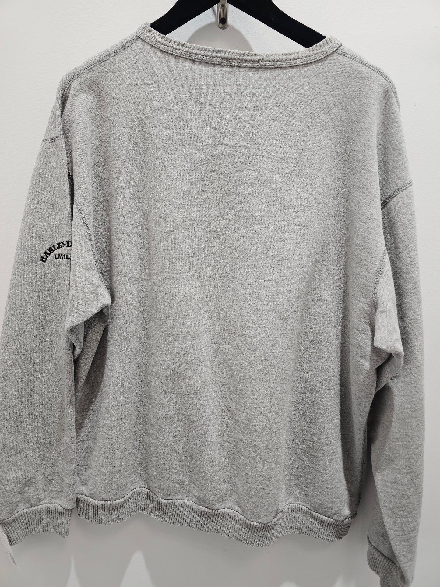 Harley davidson bird logo grey crewneck