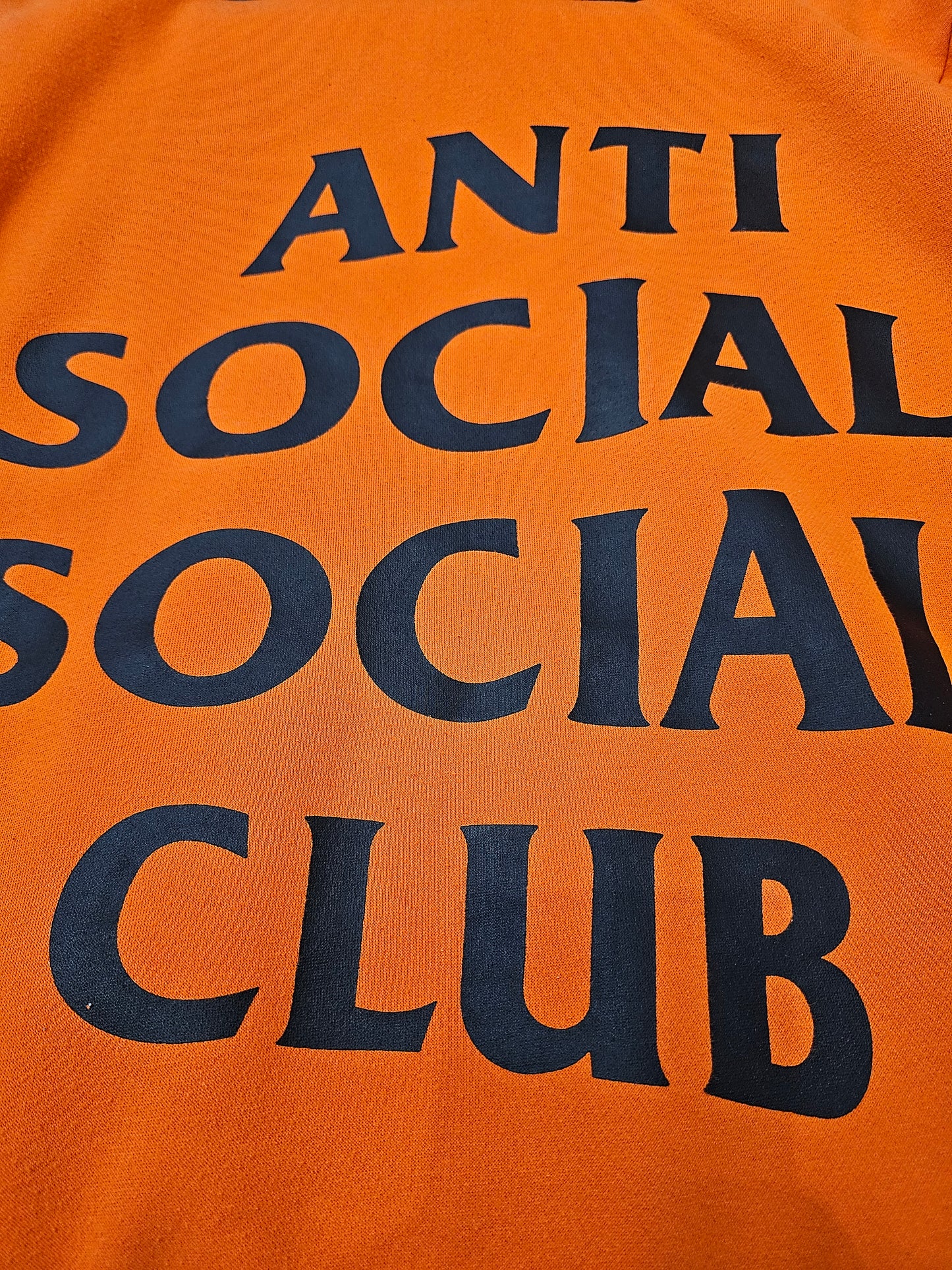 Paranoid ASSC undftd orange pullover hoodie