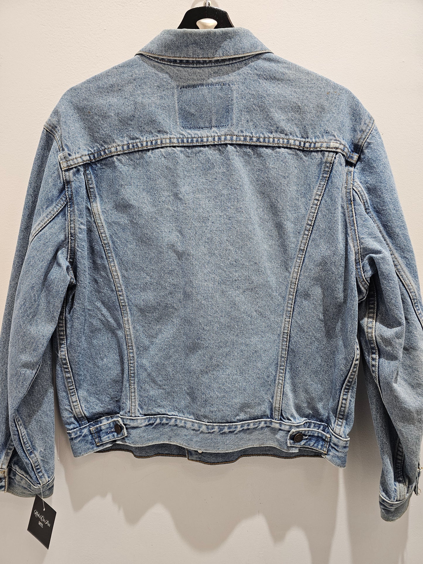 Levis Orange tab buttons washed denim jacket