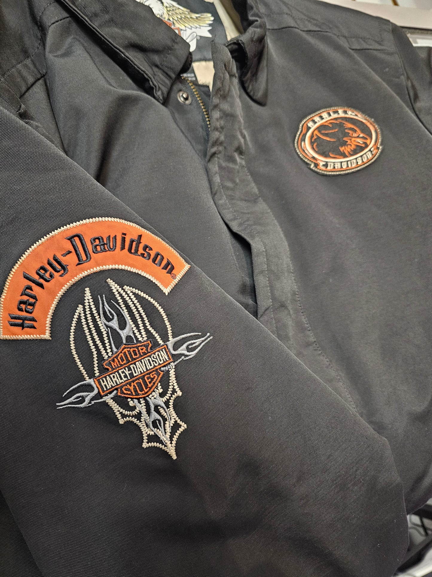 Harley Davidson Good for your soul black zip up jacket